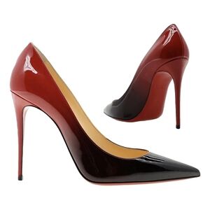 CHRISTIAN LOUBOUTIN Pumps Décolleté Black Red Ombre Heels Size 37